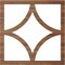 Ekena Millwork Statesman Wood Fretwork Pierced Ceiling Medallion, Walnut, 20"OD x 12 3/4"ID x 3/8"T CMWP20X20X0375STWA - alternate 2
